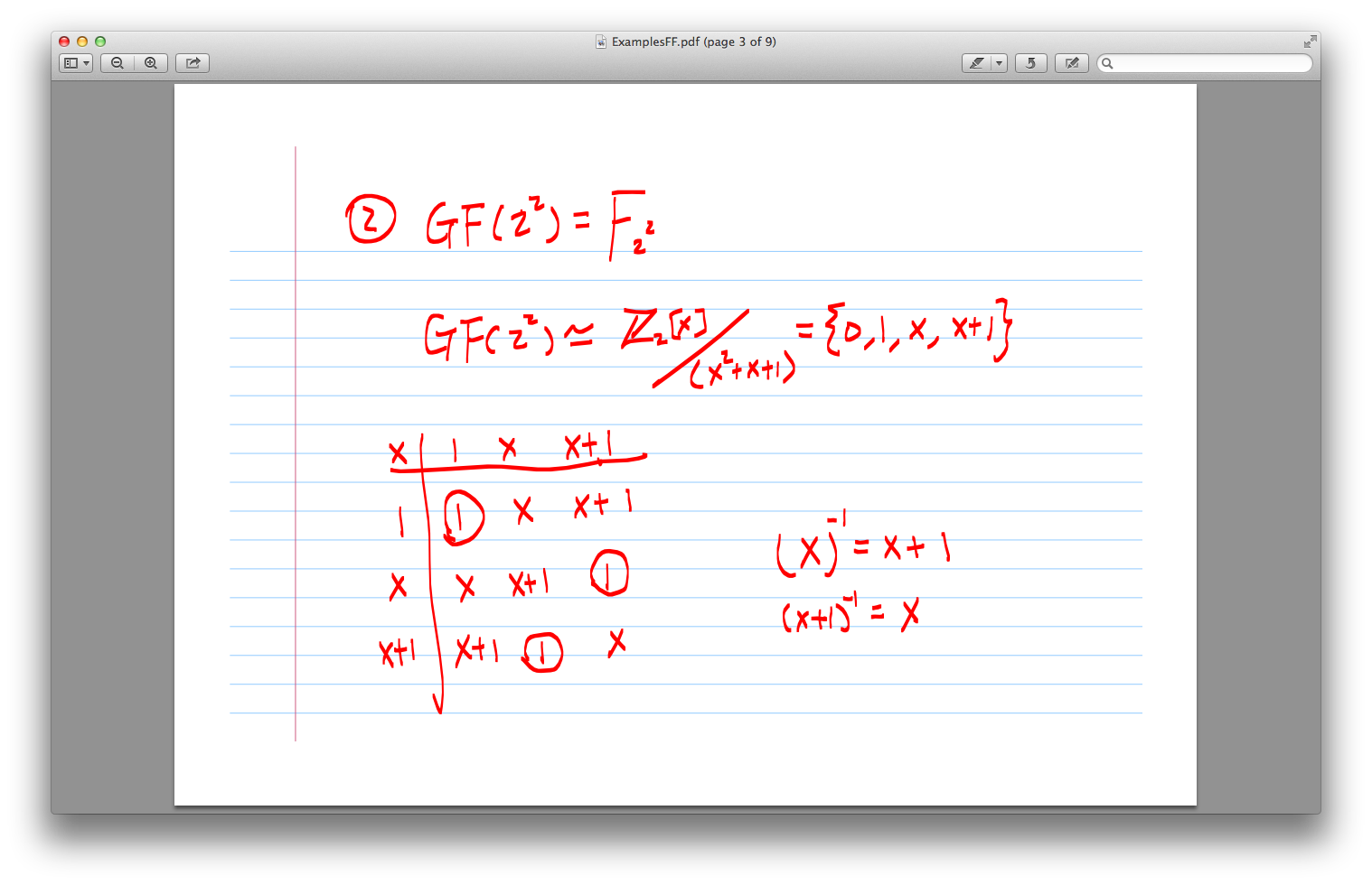 finite field 2