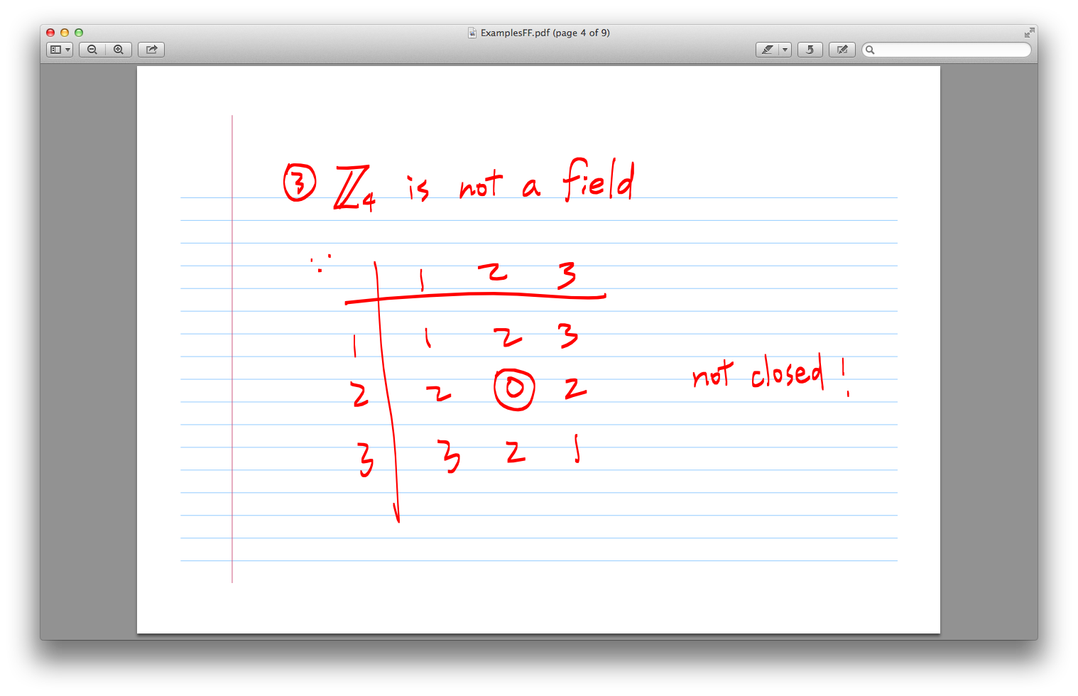 finite field 3