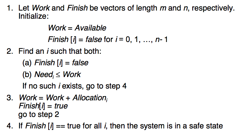 Safety Algorithm